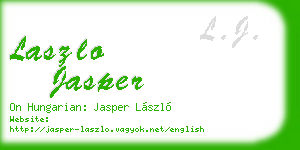 laszlo jasper business card